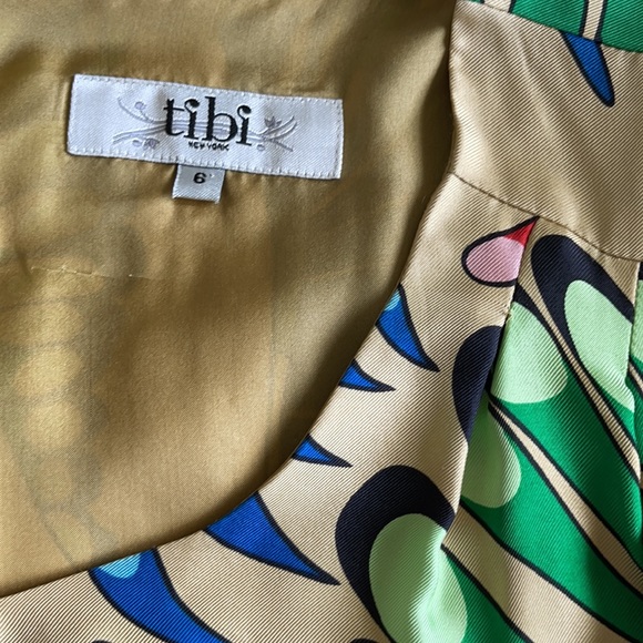 Tibi New York Silk Floral Mini Dress SZ6 - Picture 3 of 4